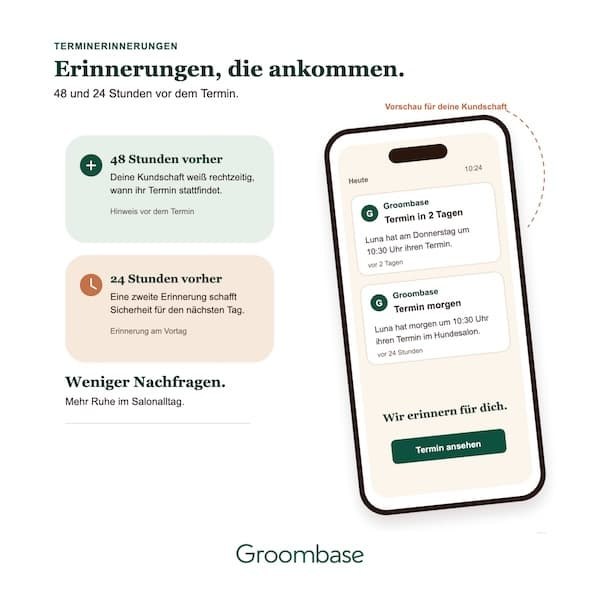 Zwei Terminerinnerungen und die Vorschau auf dem Telefon